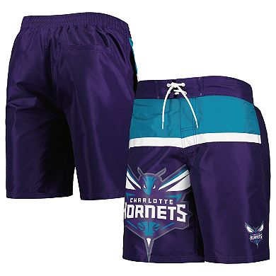 Men's G-III Sports by Carl Banks Purple Charlotte Hornets Sea Wind Swim Trunks