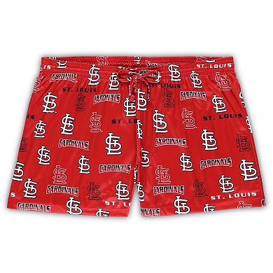 Women's Concepts Sport White/Red St. Louis Cardinals Plus Size Tank Top & Shorts Sleep Set