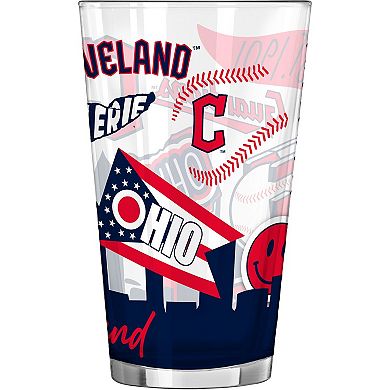 Cleveland Guardians 16oz. Native Pint Glass