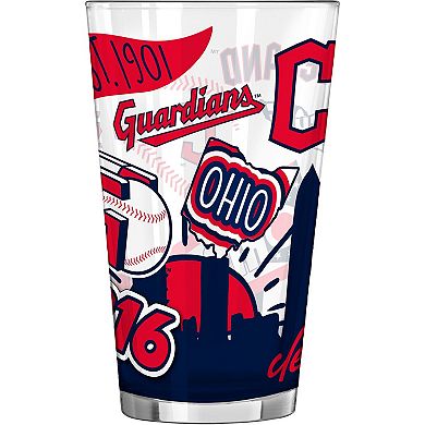 Cleveland Guardians 16oz. Native Pint Glass