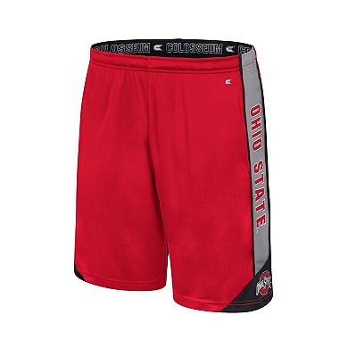 Men's Colosseum Scarlet Ohio State Buckeyes Haller Shorts