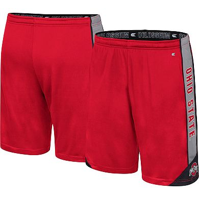 Men's Colosseum Scarlet Ohio State Buckeyes Haller Shorts