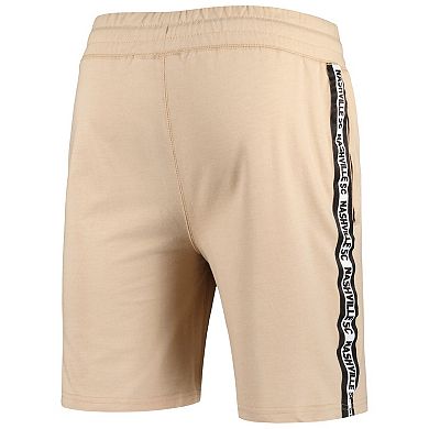 Men's Concepts Sport  Tan Nashville SC Team Stripe Shorts