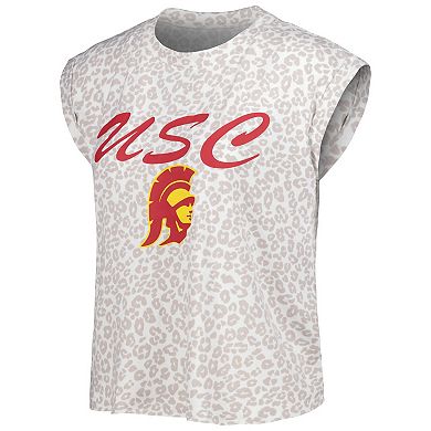 Women's Concepts Sport  Cream USC Trojans Montana T-Shirt & Shorts Sleep Set