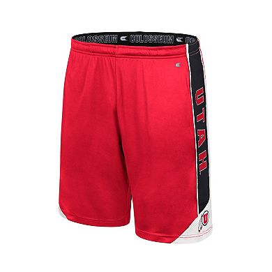 Men's Colosseum Red Utah Utes Haller Shorts