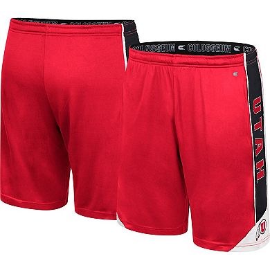 Men's Colosseum Red Utah Utes Haller Shorts