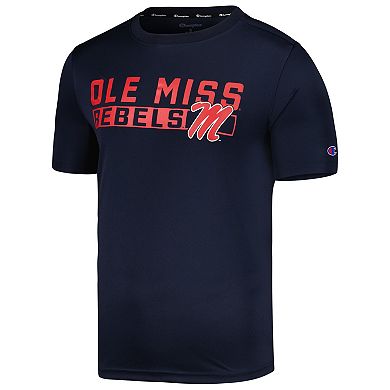 Men's Champion Navy Ole Miss Rebels Impact Knockout T-Shirt