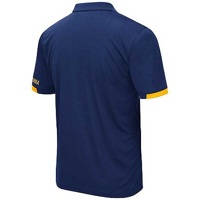 Men's Colosseum Navy West Virginia Mountaineers Big & Tall Santry Polo