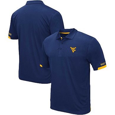 Men's Colosseum Navy West Virginia Mountaineers Big & Tall Santry Polo