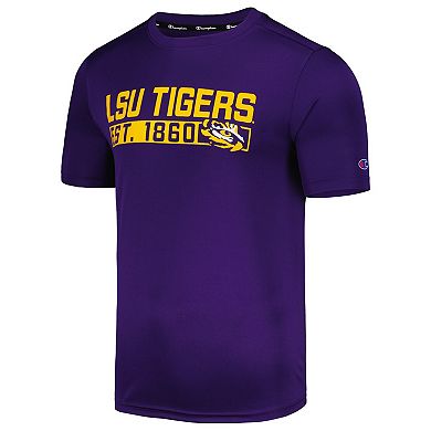 Men's Champion Purple LSU Tigers Impact Knockout T-Shirt