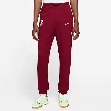 Men's Nike  Red Liverpool Fleece Pants