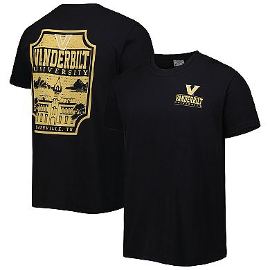 Men's Black Vanderbilt Commodores Logo Campus Icon T-Shirt