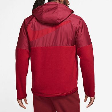 Men's Nike  Red Liverpool Winterized AWF Hoodie Full-Zip Jacket