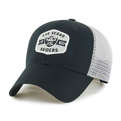 Men's Black/White Las Vegas Raiders Gannon Snapback Hat