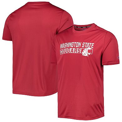 Men's Champion Crimson Washington State Cougars Impact Knockout T-Shirt