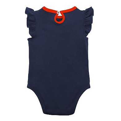 Infant Navy/Heather Gray Houston Astros Little Fan Two-Pack Bodysuit Set