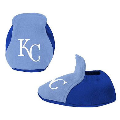 Newborn & Infant Royal/Light Blue Kansas City Royals Three-Piece Love of Baseball Bib Bodysuit & Booties Set