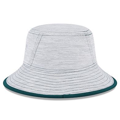 Men's New Era  Gray Oakland Athletics Game Bucket Hat
