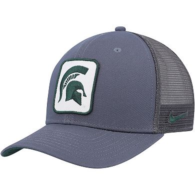 Men's Nike Gray Michigan State Spartans Classic99 Trucker Snapback Hat