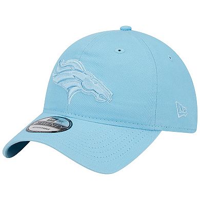 Men's New Era  Light Blue Denver Broncos Core Classic 2.0 Brights 9TWENTY Adjustable Hat