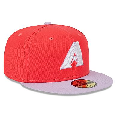 Men's New Era Red/Lavender Arizona Diamondbacks Spring Color Two-Tone 59FIFTY Fitted Hat