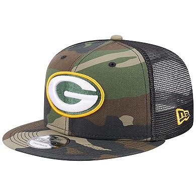 Men's New Era Camo Green Bay Packers Classic Trucker 9FIFTY Snapback Hat