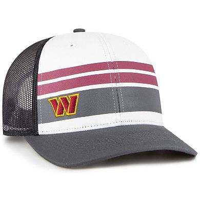 Youth '47 White/Charcoal Washington Commanders Cove Trucker Snapback Hat