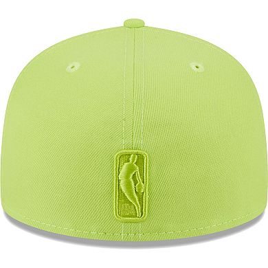 Men's New Era Neon Green Memphis Grizzlies Spring Color Pack 59FIFTY Fitted Hat