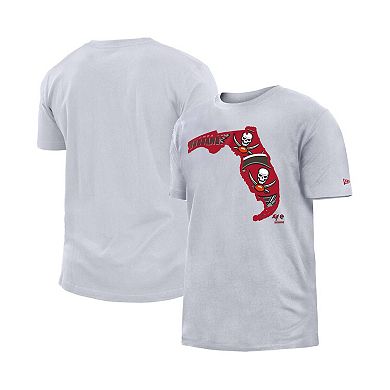 Men's New Era White Tampa Bay Buccaneers Gameday State T-Shirt