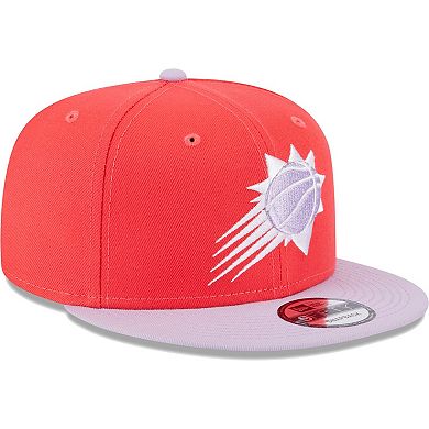 Men's New Era Red/Lavender Phoenix Suns 2-Tone Color Pack 9FIFTY Snapback Hat
