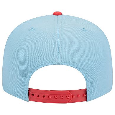 Men's New Era Powder Blue/Red Boston Celtics 2-Tone Color Pack 9FIFTY Snapback Hat