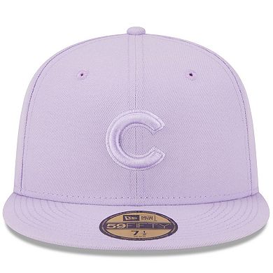 Men's New Era Lavender Chicago Cubs 2023 Spring Color Basic 59FIFTY Fitted Hat