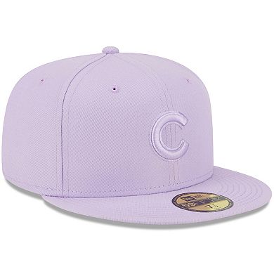 Men's New Era Lavender Chicago Cubs 2023 Spring Color Basic 59FIFTY Fitted Hat