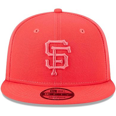 Men's New Era Red San Francisco Giants Spring Color Basic 9FIFTY Snapback Hat