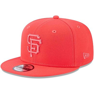 Men's New Era Red San Francisco Giants Spring Color Basic 9FIFTY Snapback Hat