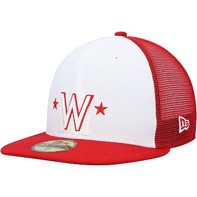 Men's New Era White/Red Washington Nationals 2023 On-Field Batting Practice 59FIFTY Fitted Hat