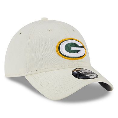 Men's New Era Cream Green Bay Packers Core Classic 2.0 9TWENTY Adjustable Hat