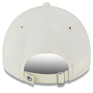 Men's New Era Cream Green Bay Packers Core Classic 2.0 9TWENTY Adjustable Hat