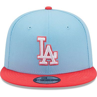 Men's New Era Light Blue/Red Los Angeles Dodgers Spring Basic Two-Tone 9FIFTY Snapback Hat