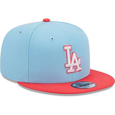 Men's New Era Light Blue/Red Los Angeles Dodgers Spring Basic Two-Tone 9FIFTY Snapback Hat