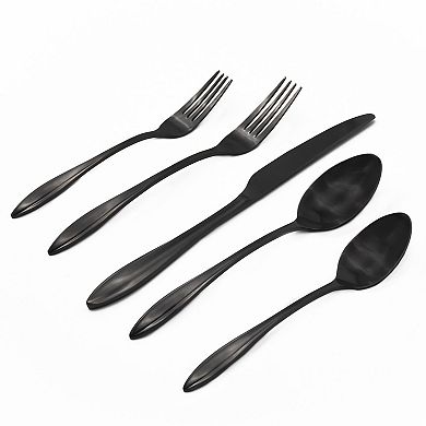 Godinger Silver Unica Matte Stainless Steel 20-piece Flatware Set, Service for 4