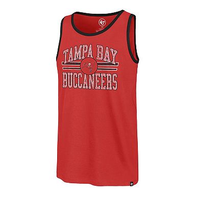 Men's '47  Red Tampa Bay Buccaneers Winger Franklin Tank Top