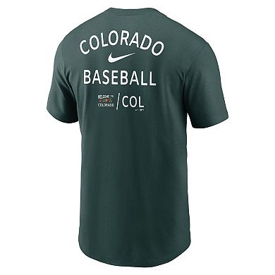 Men's Nike  Green Colorado Rockies City Connect 2-Hit T-Shirt