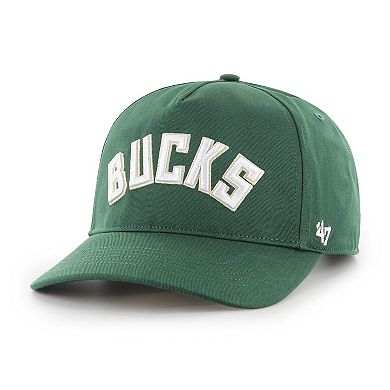 Men's '47 Hunter Green Milwaukee Bucks Contra Hitch Snapback Hat