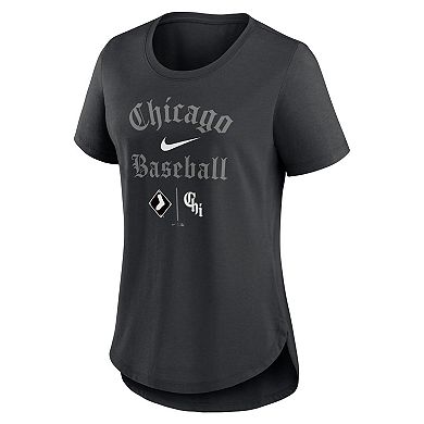 Women's Nike  Black Chicago White Sox City Connect Tri-Blend T-Shirt