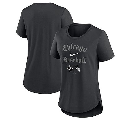 Women's Nike  Black Chicago White Sox City Connect Tri-Blend T-Shirt