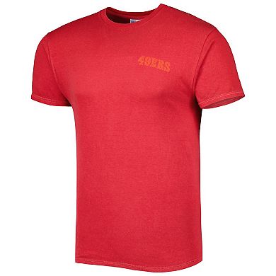 Men's '47 Scarlet San Francisco 49ers Fast Track Tonal Highlight T-Shirt