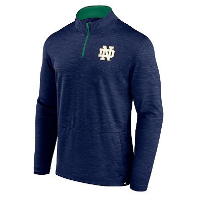 Men's Fanatics Branded Navy Notre Dame Fighting Irish Classic Homefield Quarter-Zip Top