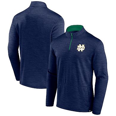 Men's Fanatics Branded Navy Notre Dame Fighting Irish Classic Homefield Quarter-Zip Top