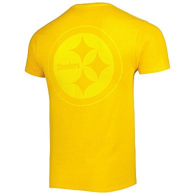 Men's '47 Gold Pittsburgh Steelers Fast Track Tonal Highlight T-Shirt